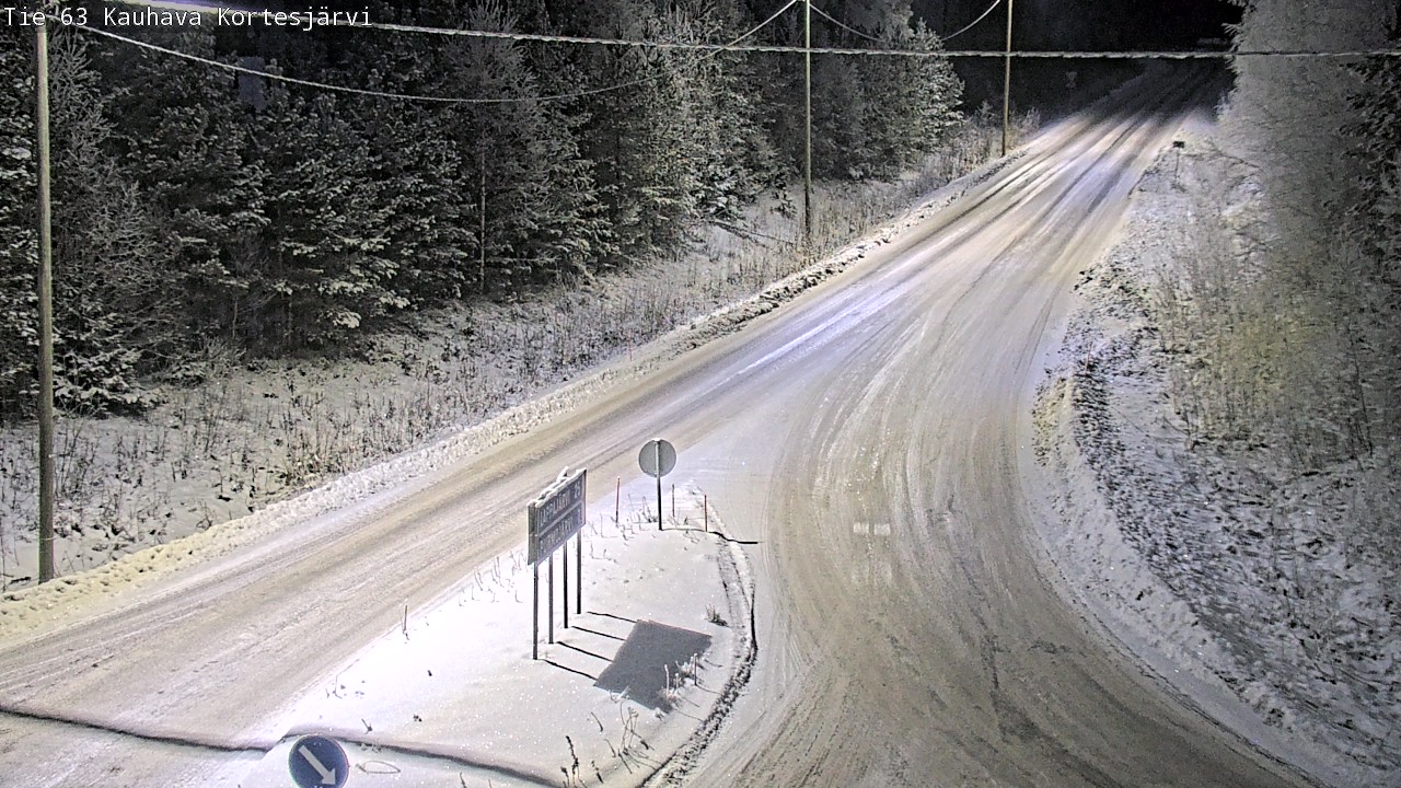 Weather Camera Image Road 63 Kauhava Kortesjärvi, Kauhava, Etelä-Pohjanmaa