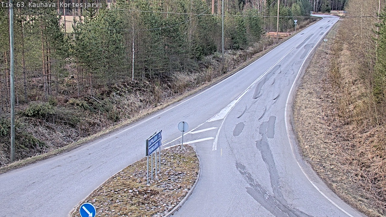 Weather Camera Image Väg 63 Kauhava Kortesjärvi, Kauhava, Etelä-Pohjanmaa