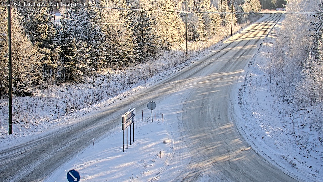 Weather Camera Image Road 63 Kauhava Kortesjärvi, Kauhava, Etelä-Pohjanmaa