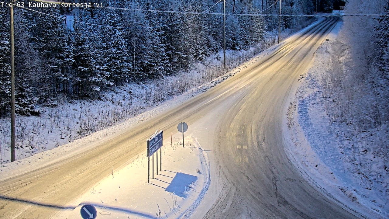 Weather Camera Image Road 63 Kauhava Kortesjärvi, Kauhava, Etelä-Pohjanmaa