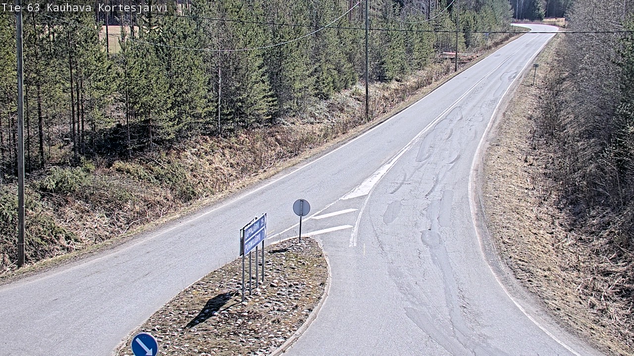 Weather Camera Image Road 63 Kauhava Kortesjärvi, Kauhava, Etelä-Pohjanmaa