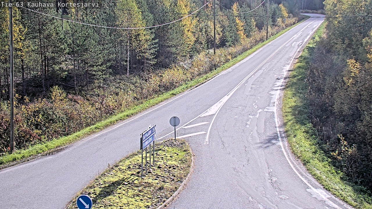 Weather Camera Image Road 63 Kauhava Kortesjärvi, Kauhava, Etelä-Pohjanmaa