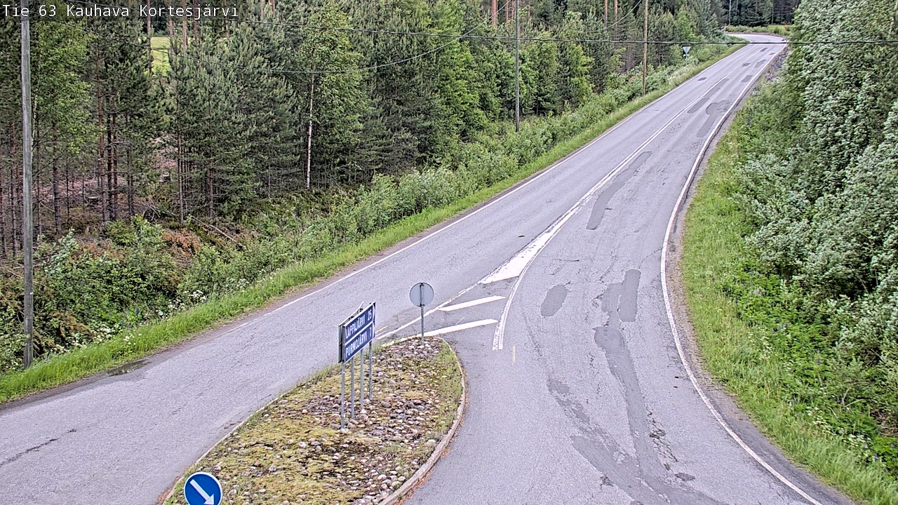 Weather Camera Image Väg 63 Kauhava Kortesjärvi, Kauhava, Etelä-Pohjanmaa