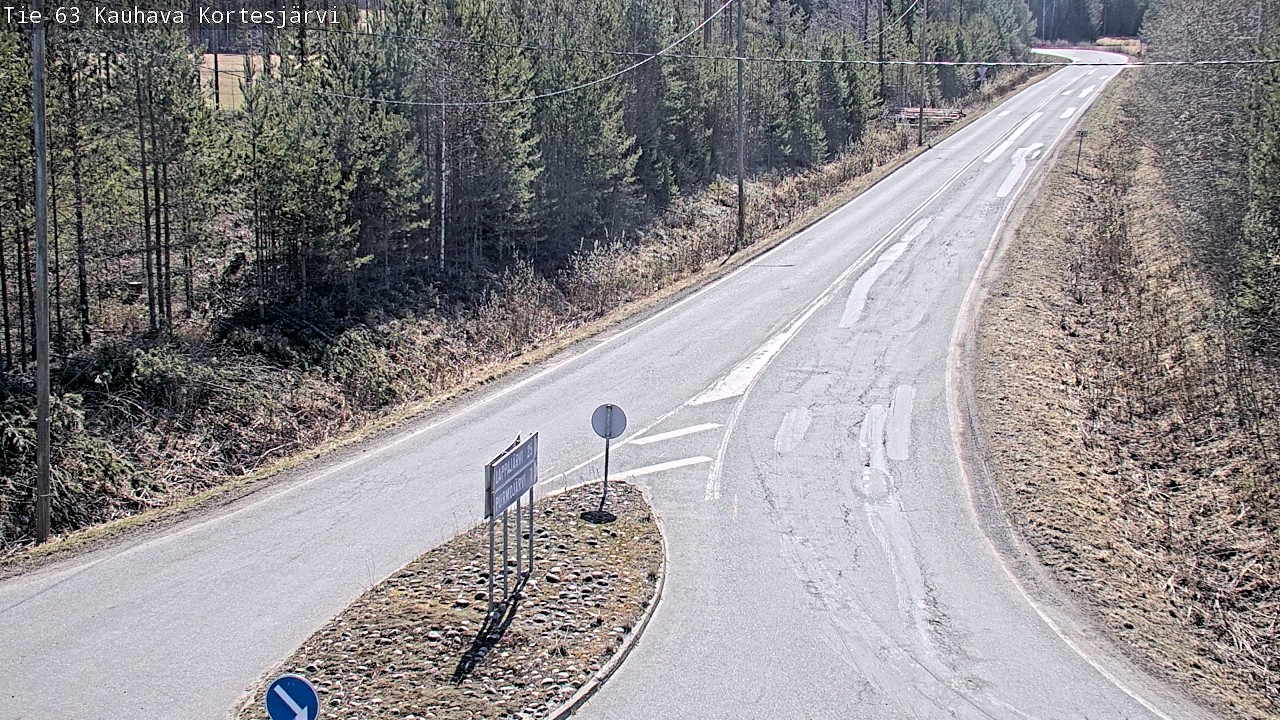 Weather Camera Image Road 63 Kauhava Kortesjärvi, Kauhava, Etelä-Pohjanmaa