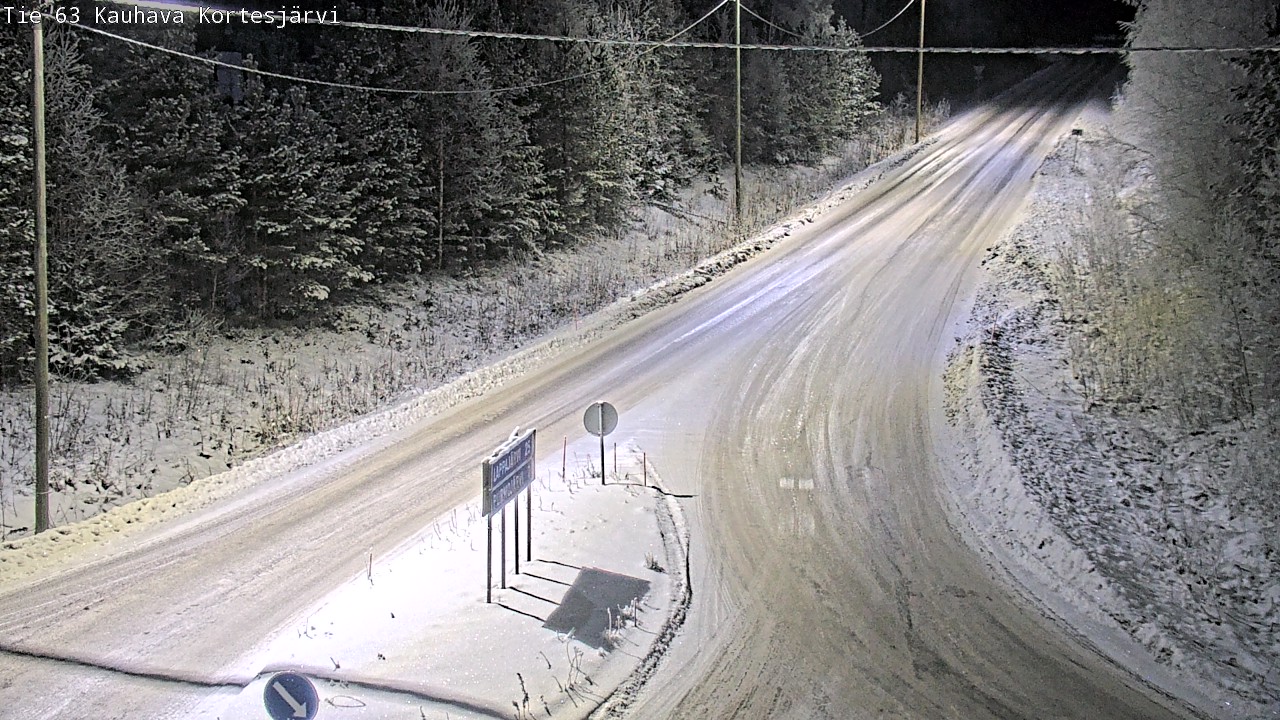 Weather Camera Image Road 63 Kauhava Kortesjärvi, Kauhava, Etelä-Pohjanmaa