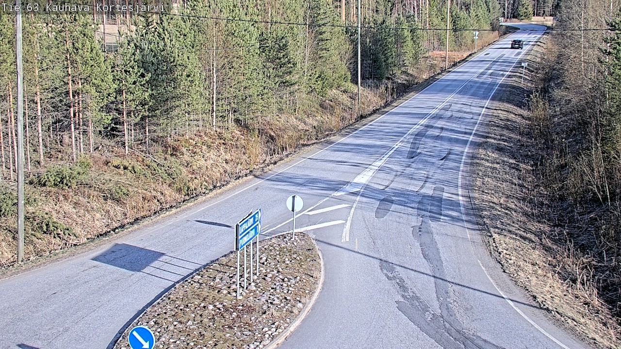 Weather Camera Image Road 63 Kauhava Kortesjärvi, Kauhava, Etelä-Pohjanmaa