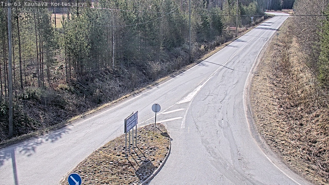 Weather Camera Image Road 63 Kauhava Kortesjärvi, Kauhava, Etelä-Pohjanmaa