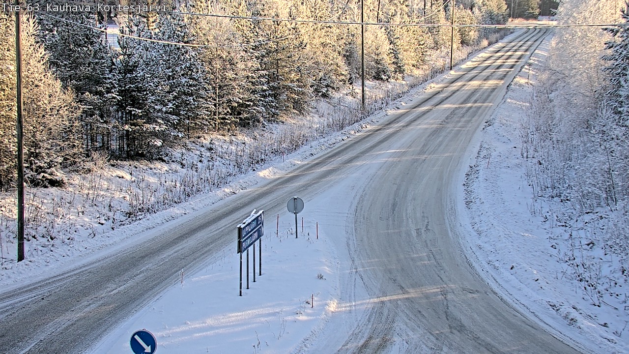 Weather Camera Image Road 63 Kauhava Kortesjärvi, Kauhava, Etelä-Pohjanmaa
