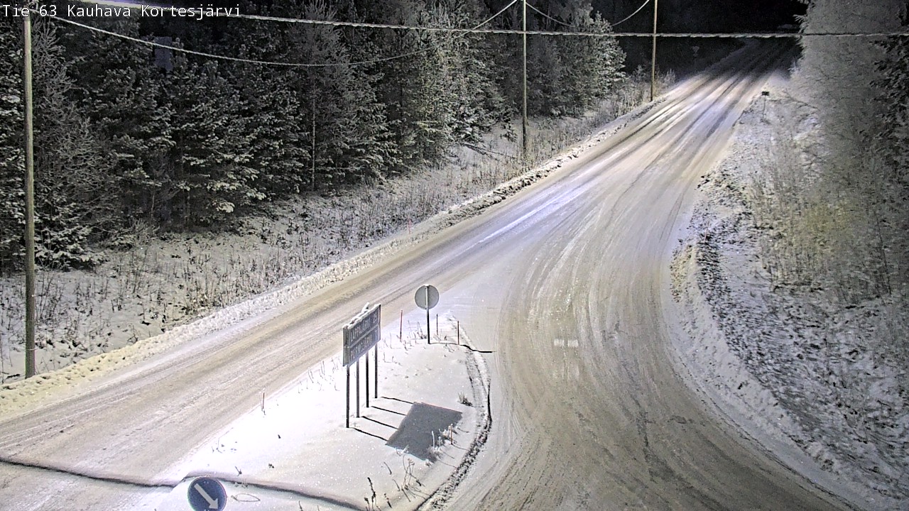 Weather Camera Image Road 63 Kauhava Kortesjärvi, Kauhava, Etelä-Pohjanmaa