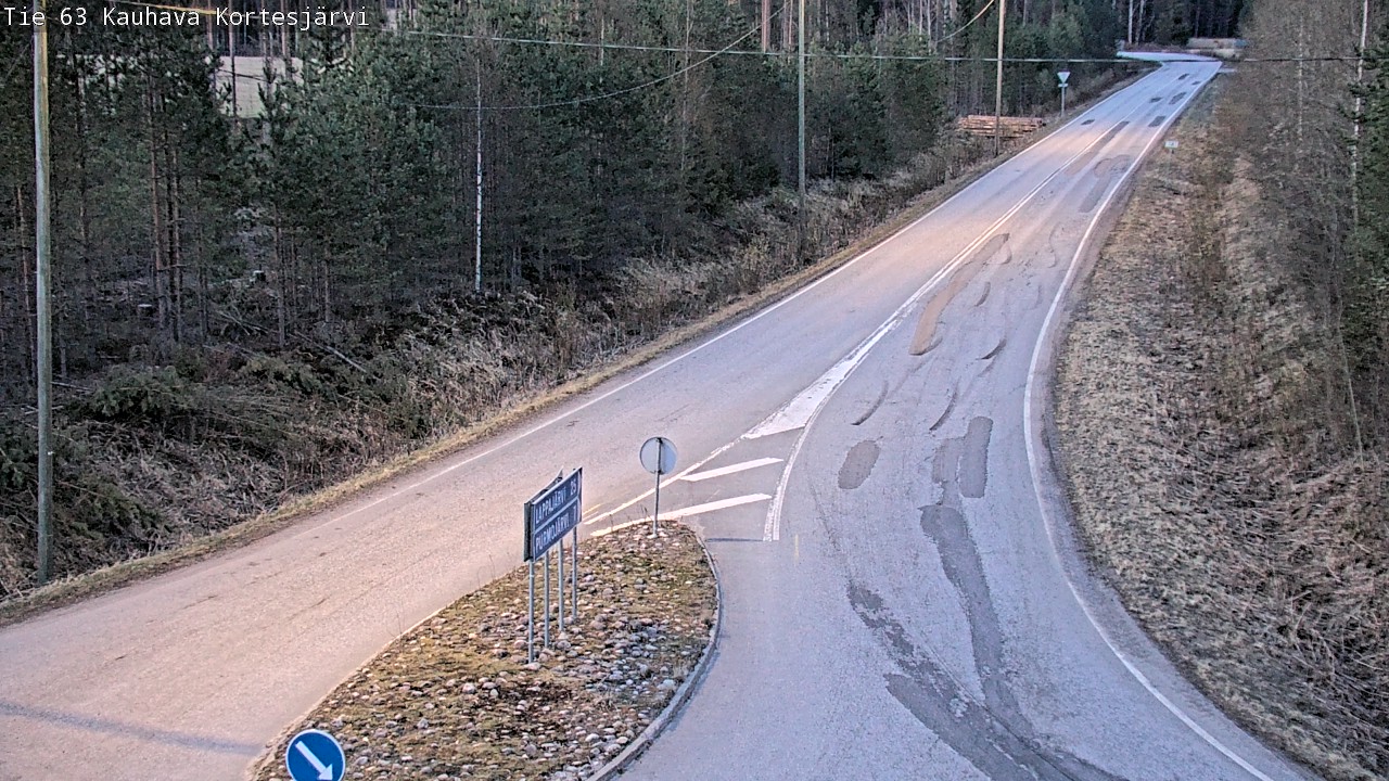 Weather Camera Image Väg 63 Kauhava Kortesjärvi, Kauhava, Etelä-Pohjanmaa