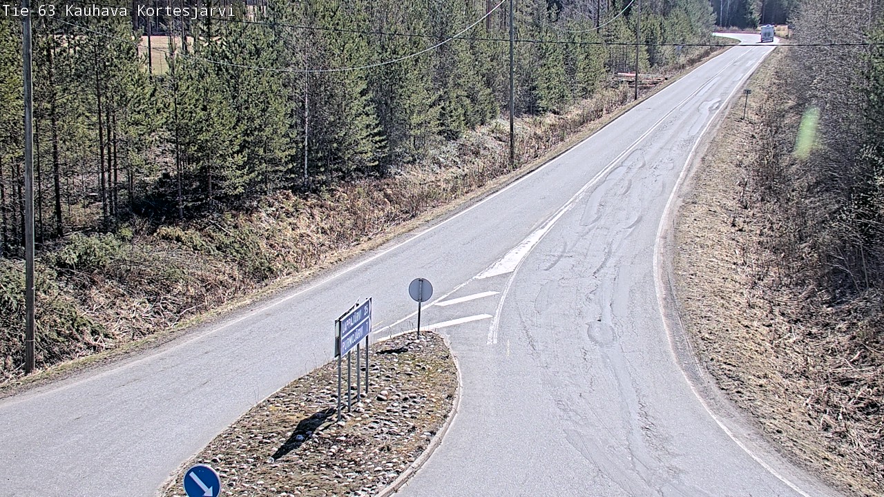 Weather Camera Image Road 63 Kauhava Kortesjärvi, Kauhava, Etelä-Pohjanmaa