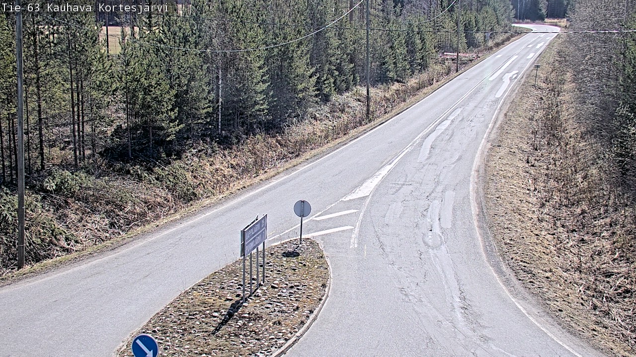 Weather Camera Image Road 63 Kauhava Kortesjärvi, Kauhava, Etelä-Pohjanmaa