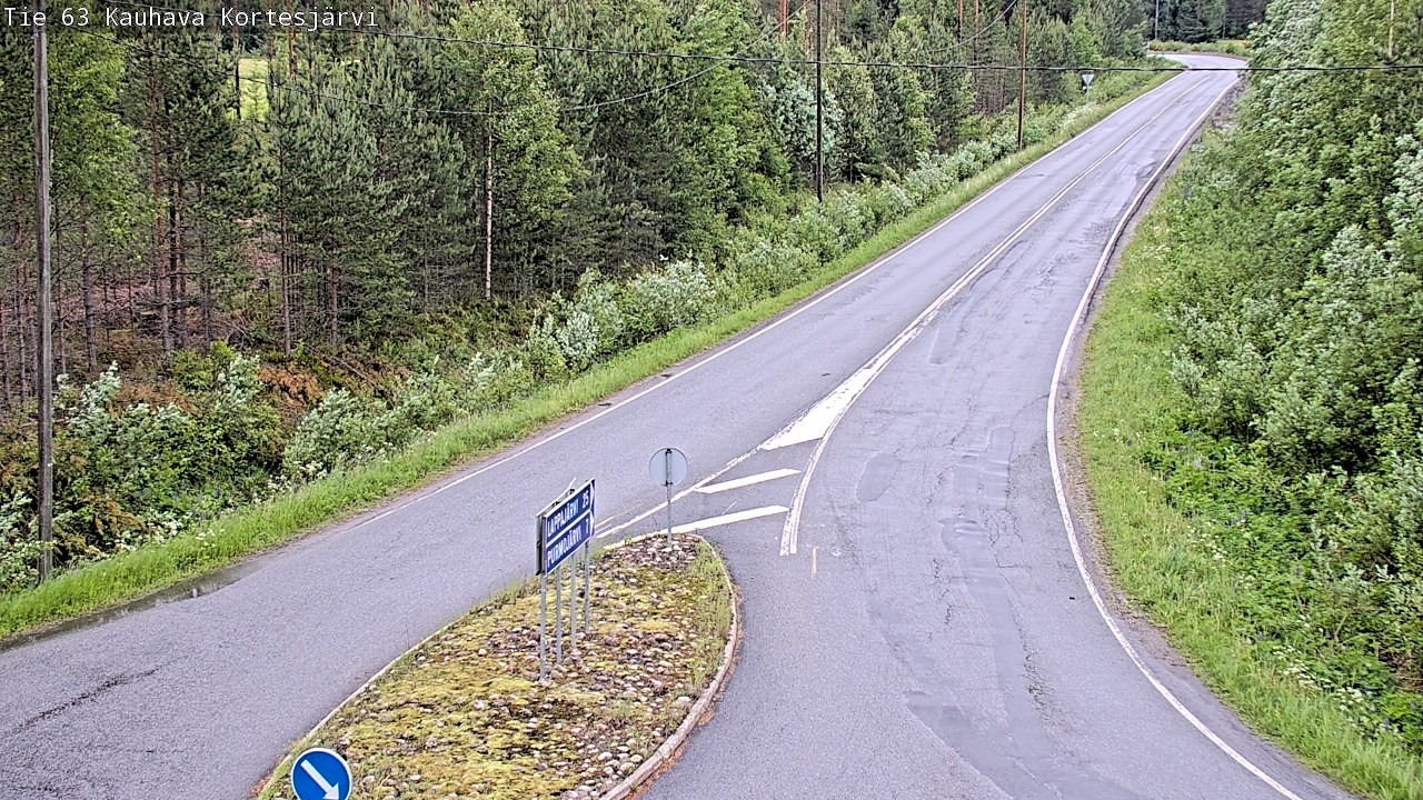 Weather Camera Image Väg 63 Kauhava Kortesjärvi, Kauhava, Etelä-Pohjanmaa