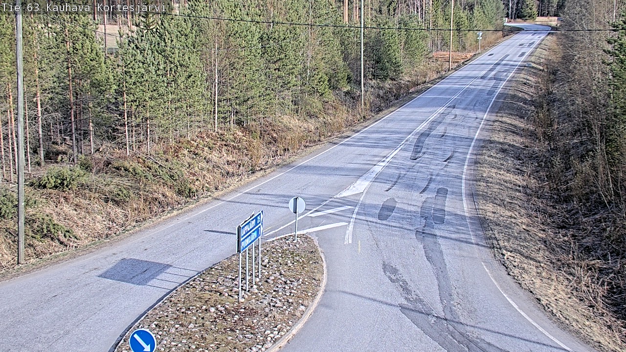 Weather Camera Image Road 63 Kauhava Kortesjärvi, Kauhava, Etelä-Pohjanmaa