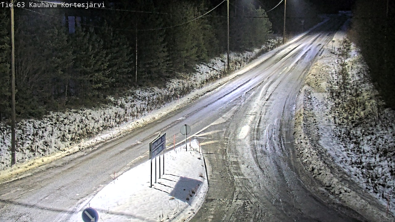Weather Camera Image Road 63 Kauhava Kortesjärvi, Kauhava, Etelä-Pohjanmaa