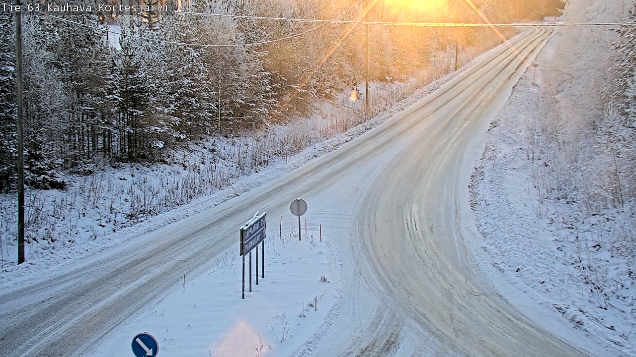 Weather Camera Image Road 63 Kauhava Kortesjärvi, Kauhava, Etelä-Pohjanmaa