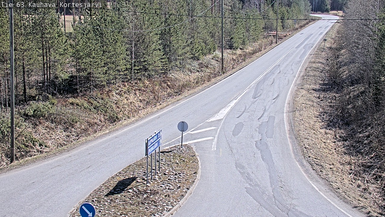 Weather Camera Image Road 63 Kauhava Kortesjärvi, Kauhava, Etelä-Pohjanmaa