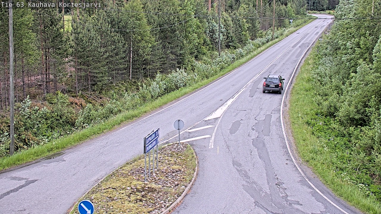 Weather Camera Image Väg 63 Kauhava Kortesjärvi, Kauhava, Etelä-Pohjanmaa