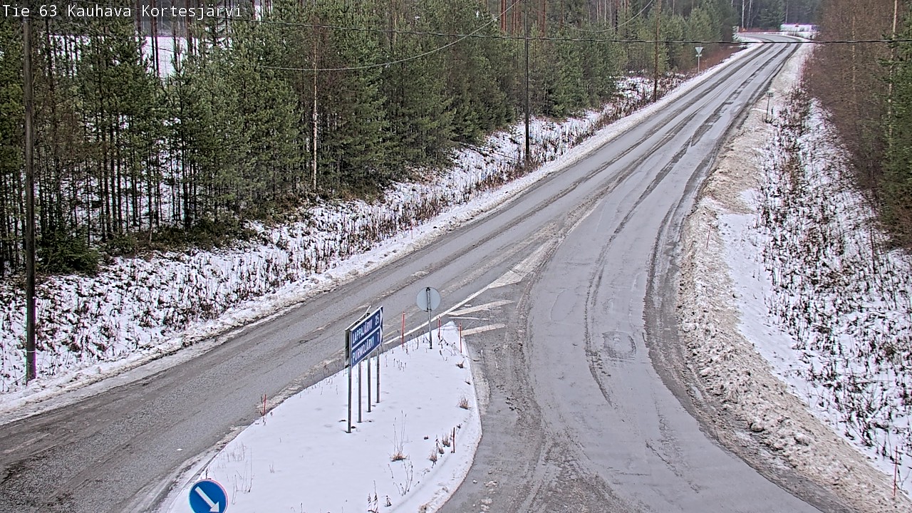 Weather Camera Image Road 63 Kauhava Kortesjärvi, Kauhava, Etelä-Pohjanmaa