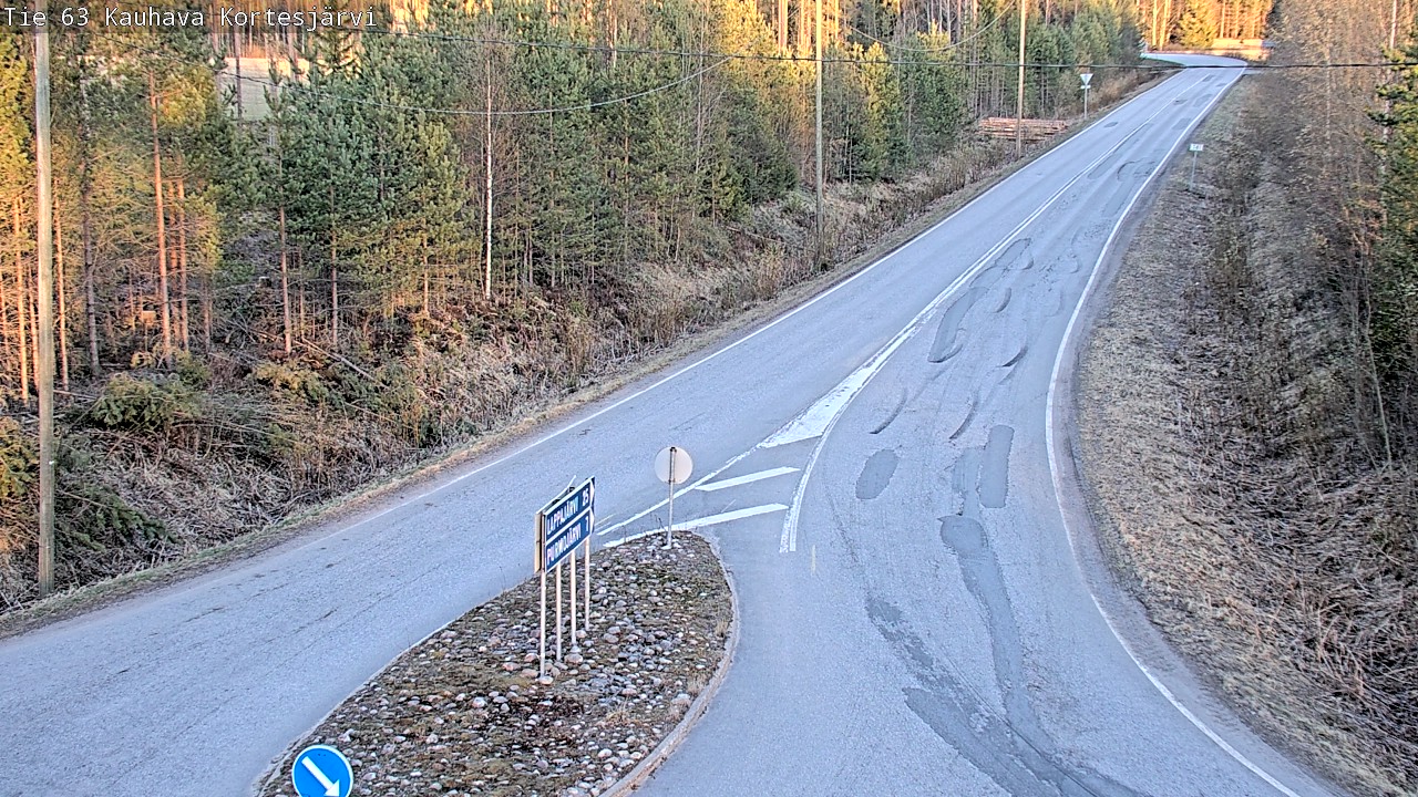 Weather Camera Image Road 63 Kauhava Kortesjärvi, Kauhava, Etelä-Pohjanmaa