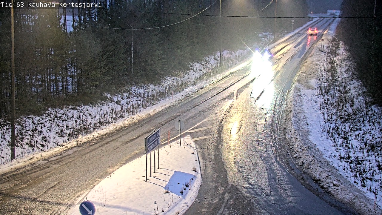 Weather Camera Image Road 63 Kauhava Kortesjärvi, Kauhava, Etelä-Pohjanmaa