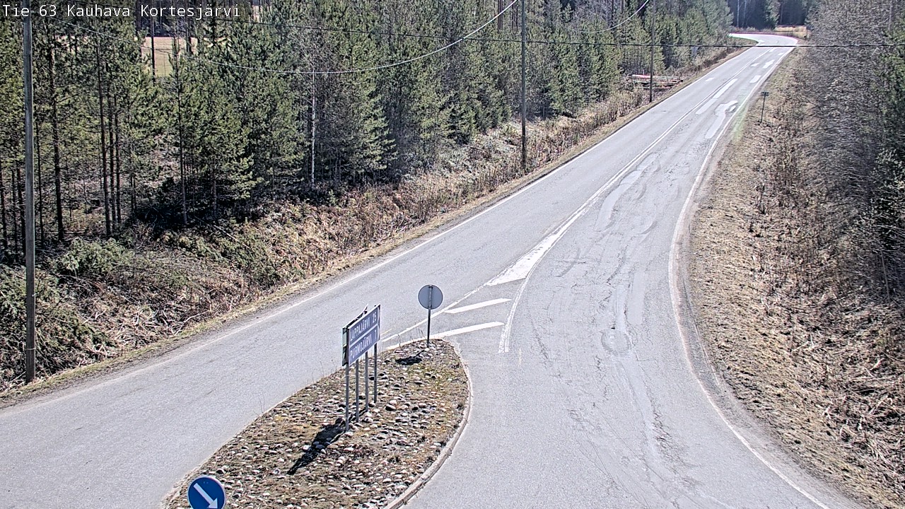 Weather Camera Image Road 63 Kauhava Kortesjärvi, Kauhava, Etelä-Pohjanmaa