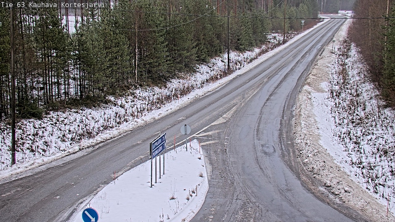 Weather Camera Image Road 63 Kauhava Kortesjärvi, Kauhava, Etelä-Pohjanmaa