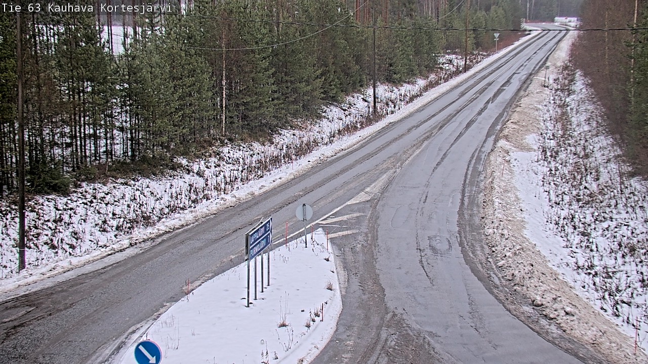 Weather Camera Image Road 63 Kauhava Kortesjärvi, Kauhava, Etelä-Pohjanmaa