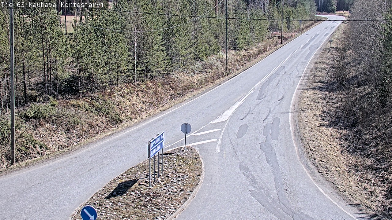 Weather Camera Image Road 63 Kauhava Kortesjärvi, Kauhava, Etelä-Pohjanmaa