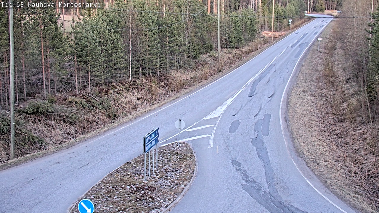 Weather Camera Image Road 63 Kauhava Kortesjärvi, Kauhava, Etelä-Pohjanmaa