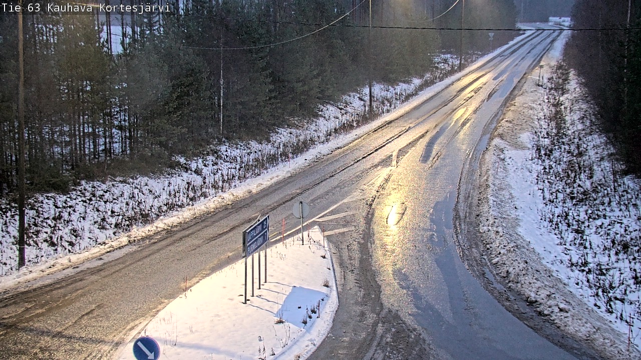 Weather Camera Image Road 63 Kauhava Kortesjärvi, Kauhava, Etelä-Pohjanmaa