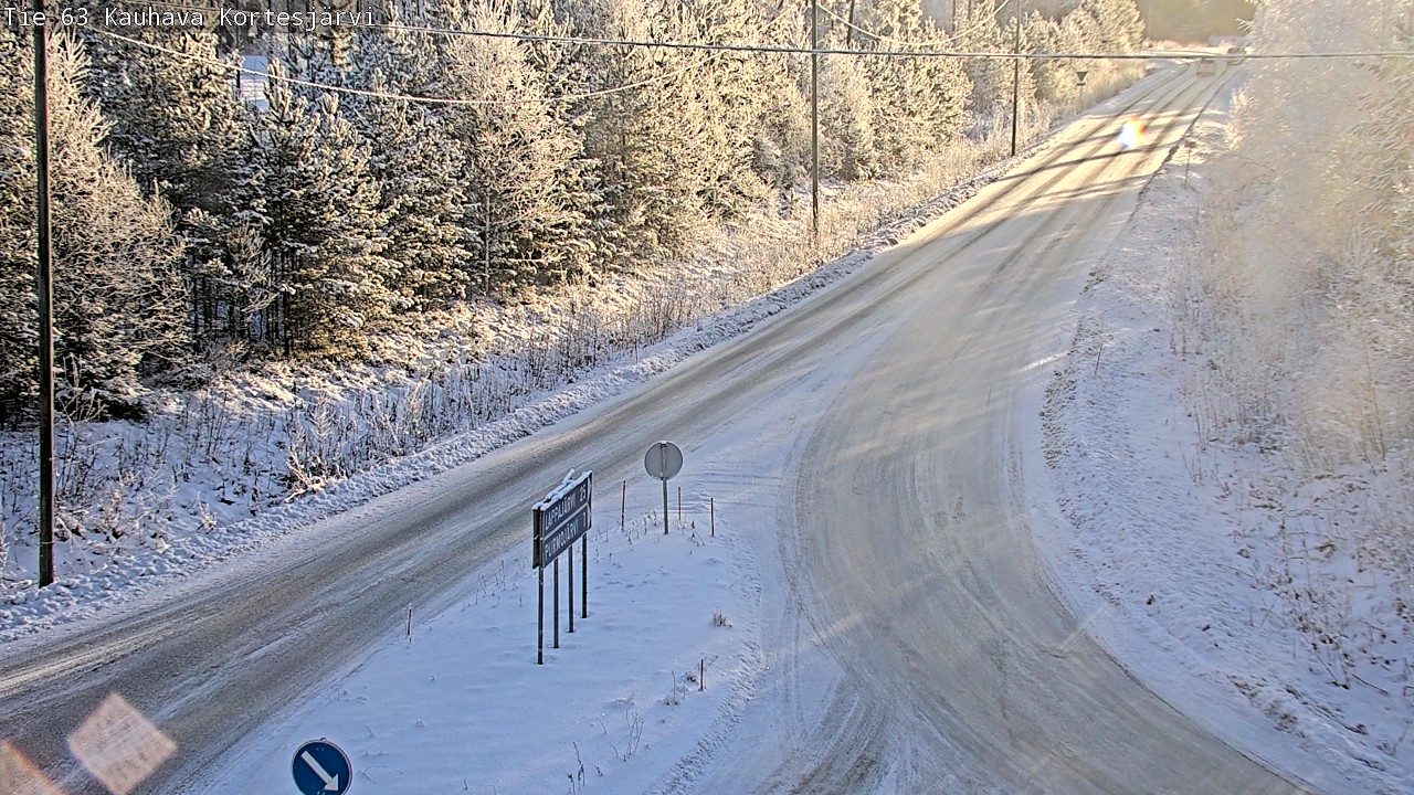 Weather Camera Image Road 63 Kauhava Kortesjärvi, Kauhava, Etelä-Pohjanmaa