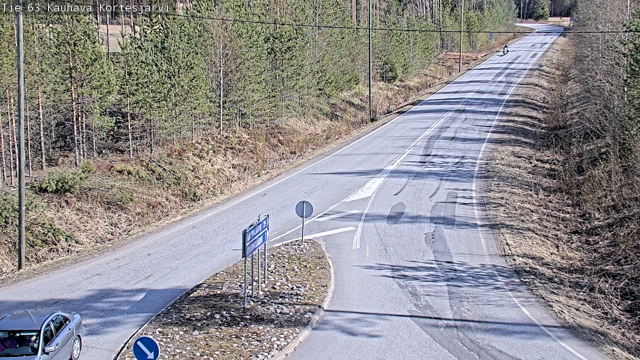 Weather Camera Image Road 63 Kauhava Kortesjärvi, Kauhava, Etelä-Pohjanmaa
