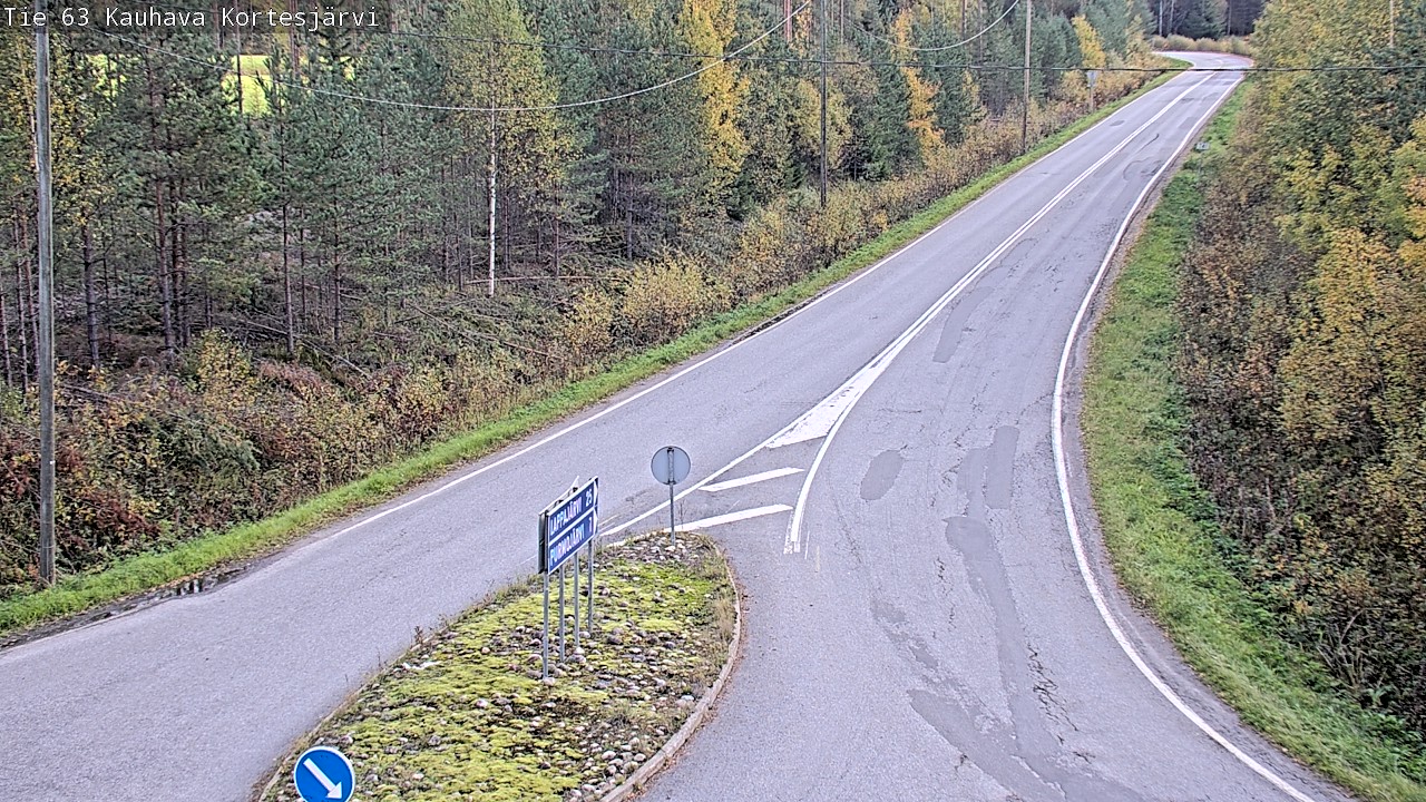 Weather Camera Image Road 63 Kauhava Kortesjärvi, Kauhava, Etelä-Pohjanmaa