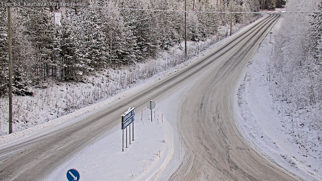 Weather Camera Image Road 63 Kauhava Kortesjärvi, Kauhava, Etelä-Pohjanmaa