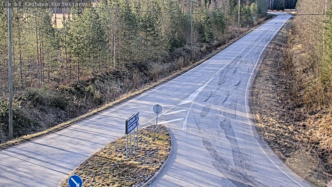 Weather Camera Image Road 63 Kauhava Kortesjärvi, Kauhava, Etelä-Pohjanmaa