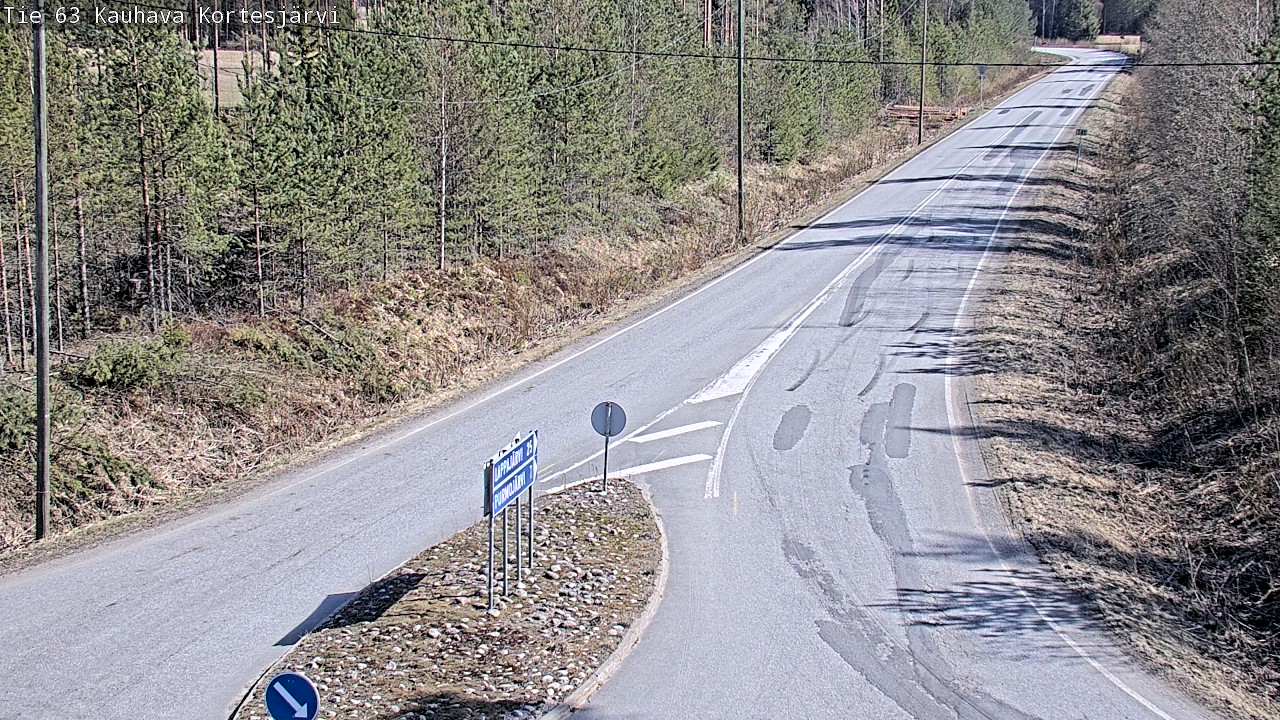 Weather Camera Image Road 63 Kauhava Kortesjärvi, Kauhava, Etelä-Pohjanmaa
