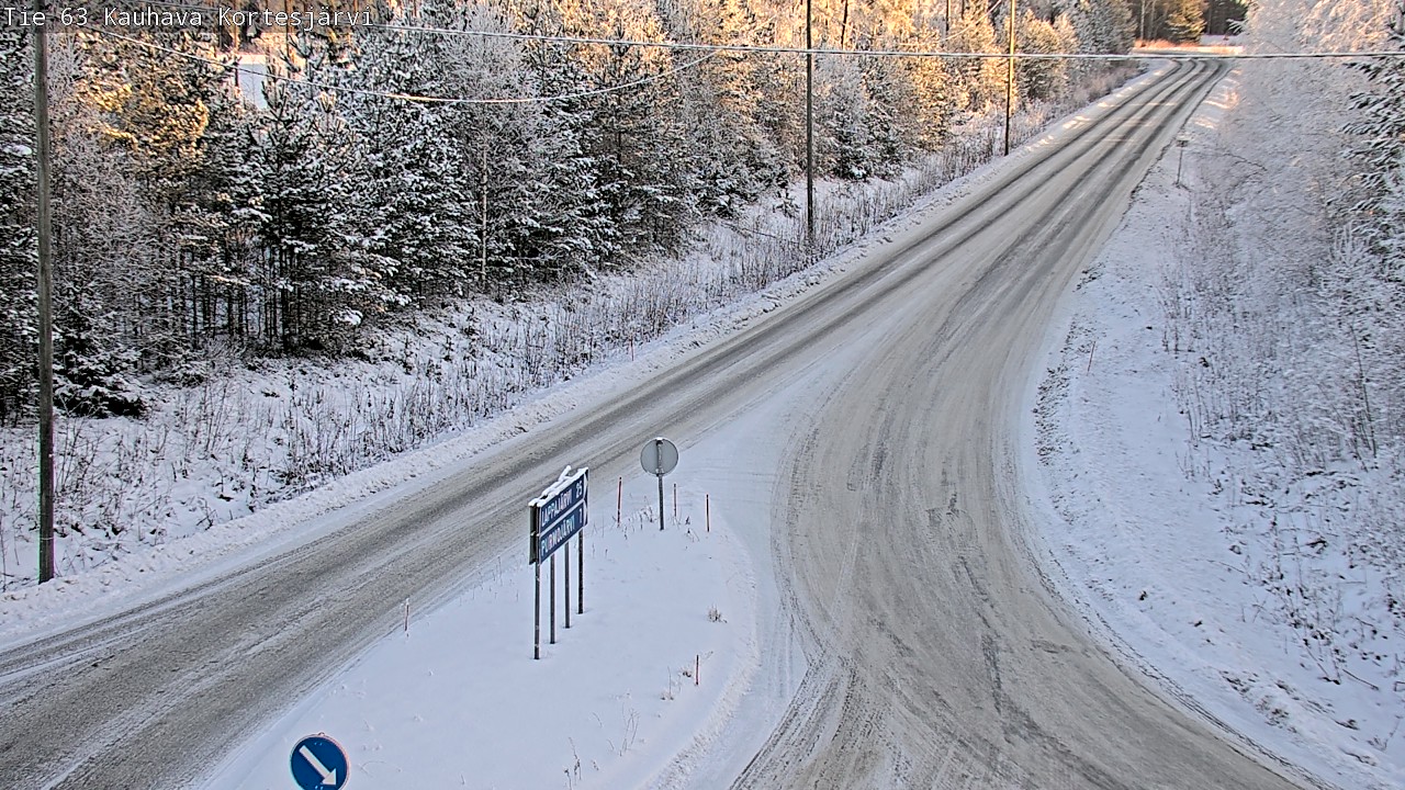 Weather Camera Image Road 63 Kauhava Kortesjärvi, Kauhava, Etelä-Pohjanmaa
