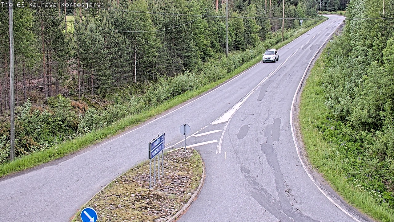 Weather Camera Image Väg 63 Kauhava Kortesjärvi, Kauhava, Etelä-Pohjanmaa