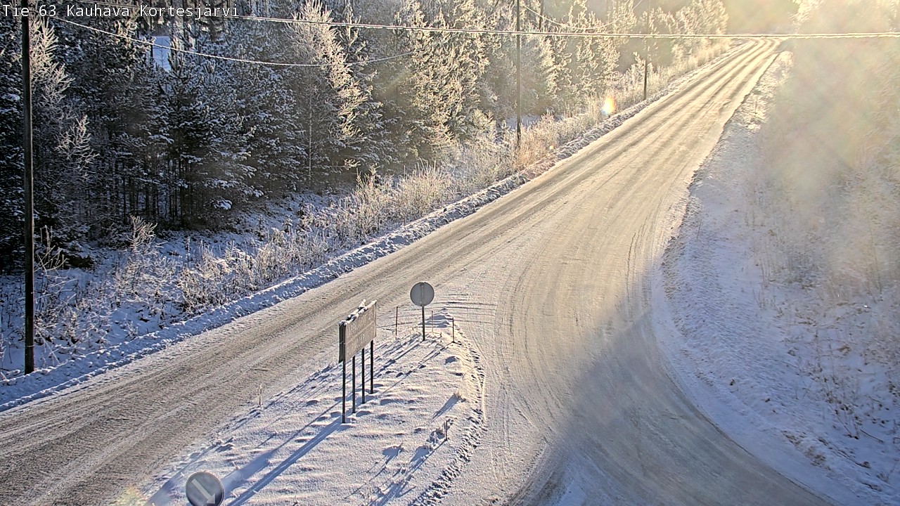 Weather Camera Image Road 63 Kauhava Kortesjärvi, Kauhava, Etelä-Pohjanmaa