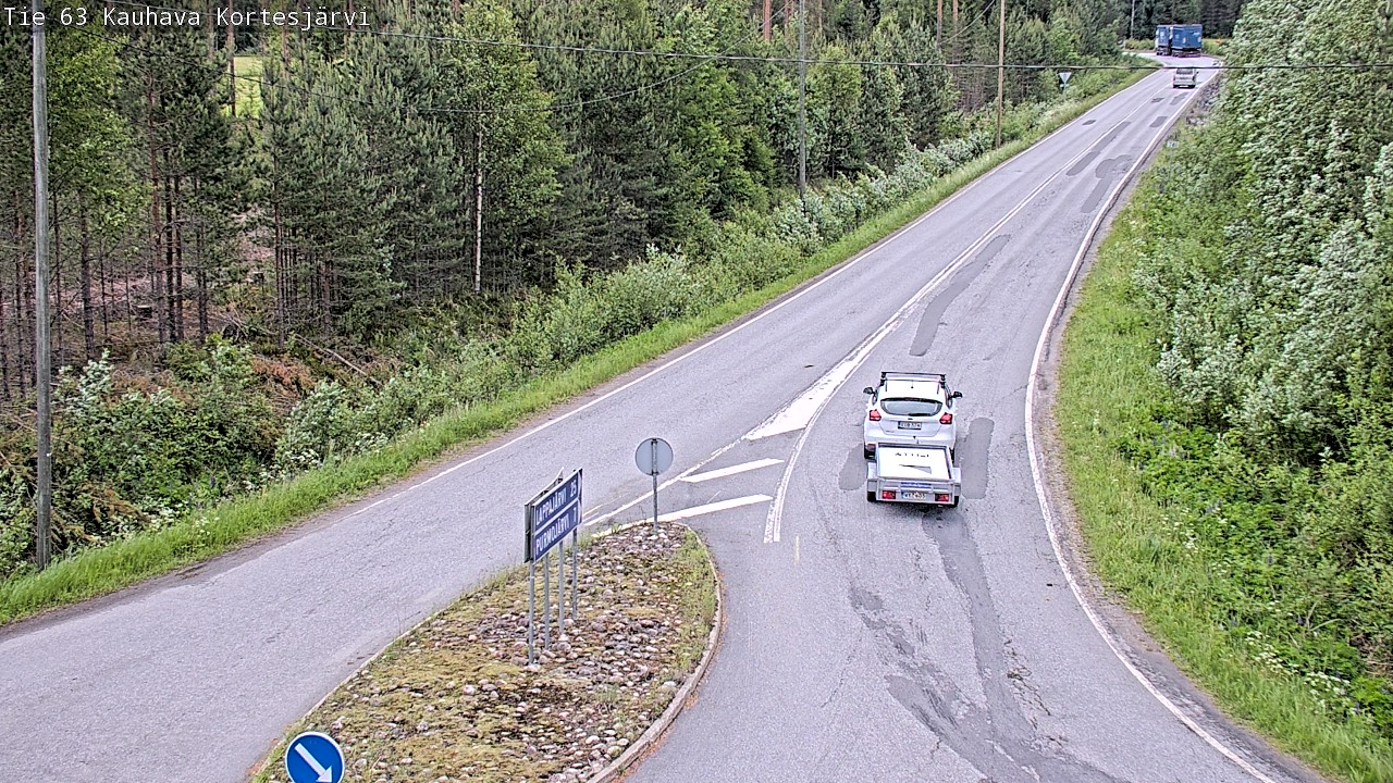 Weather Camera Image Väg 63 Kauhava Kortesjärvi, Kauhava, Etelä-Pohjanmaa