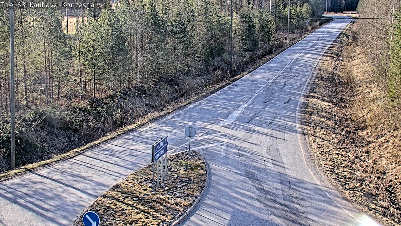 Weather Camera Image Road 63 Kauhava Kortesjärvi, Kauhava, Etelä-Pohjanmaa