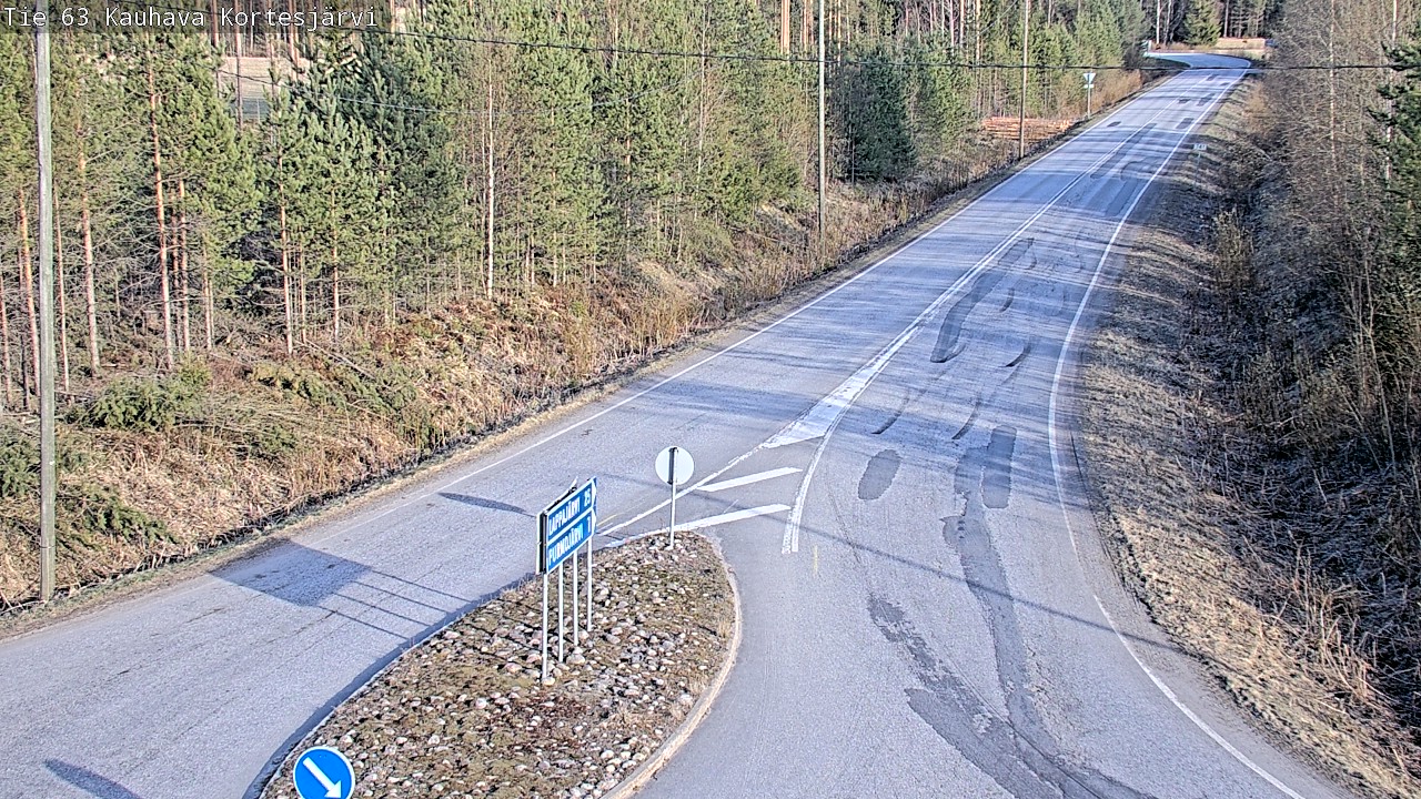 Weather Camera Image Road 63 Kauhava Kortesjärvi, Kauhava, Etelä-Pohjanmaa