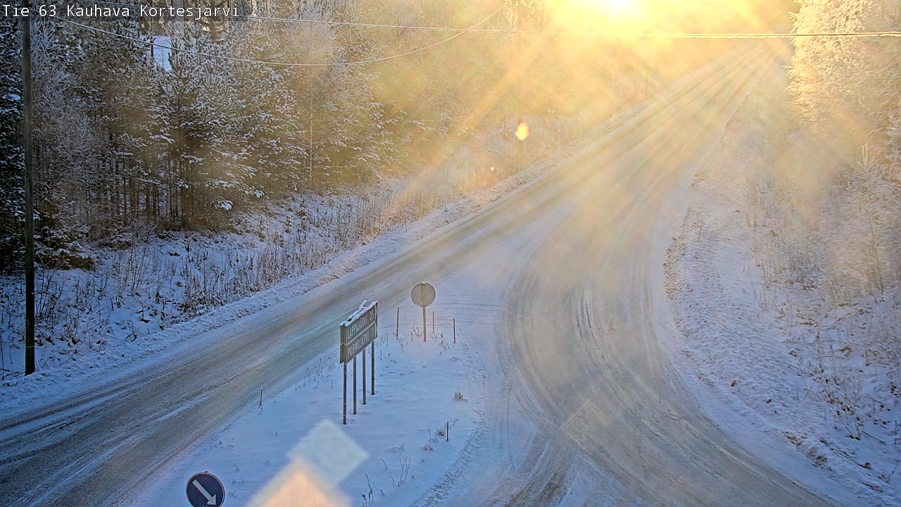 Weather Camera Image Road 63 Kauhava Kortesjärvi, Kauhava, Etelä-Pohjanmaa