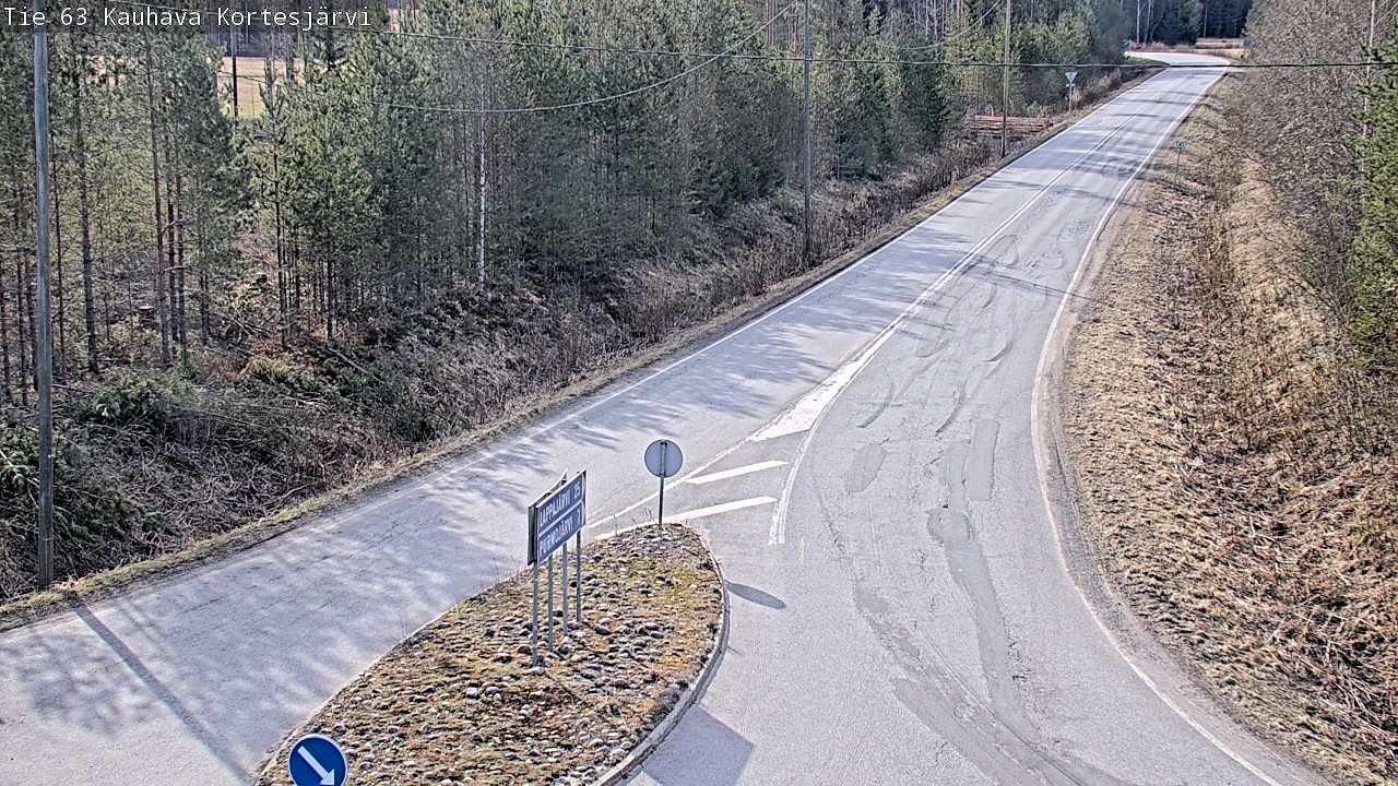 Weather Camera Image Road 63 Kauhava Kortesjärvi, Kauhava, Etelä-Pohjanmaa