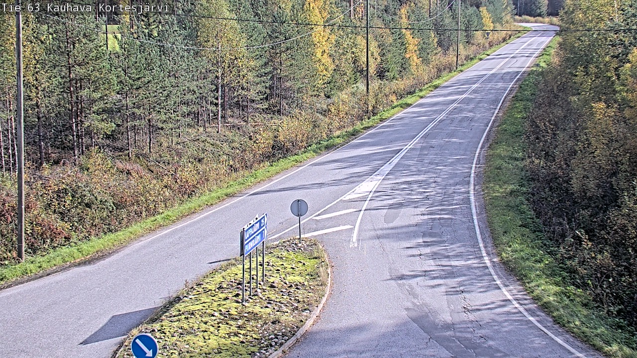 Weather Camera Image Road 63 Kauhava Kortesjärvi, Kauhava, Etelä-Pohjanmaa