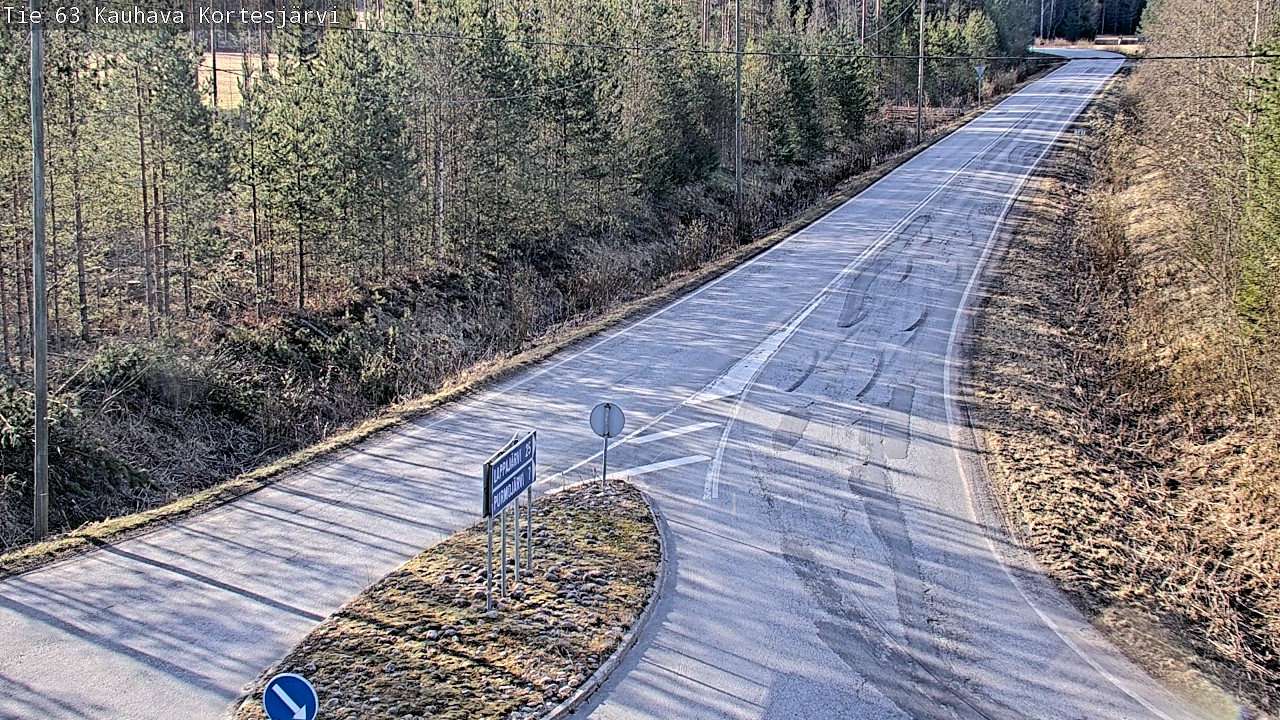 Weather Camera Image Road 63 Kauhava Kortesjärvi, Kauhava, Etelä-Pohjanmaa