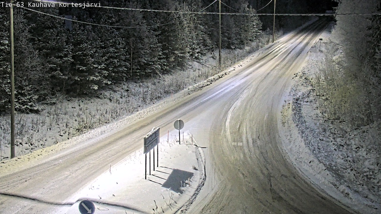 Weather Camera Image Road 63 Kauhava Kortesjärvi, Kauhava, Etelä-Pohjanmaa