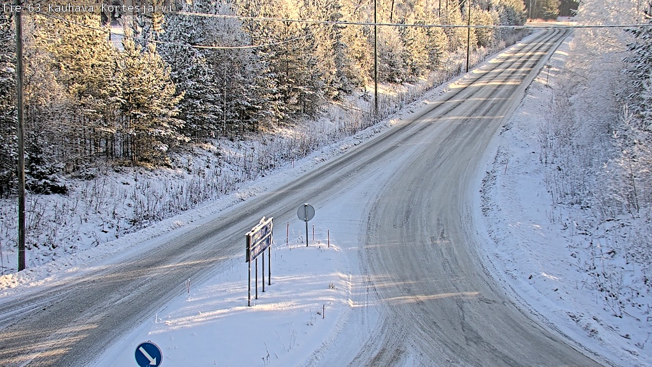 Weather Camera Image Road 63 Kauhava Kortesjärvi, Kauhava, Etelä-Pohjanmaa