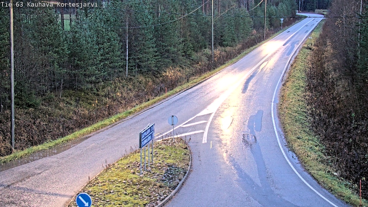 Weather Camera Image Road 63 Kauhava Kortesjärvi, Kauhava, Etelä-Pohjanmaa